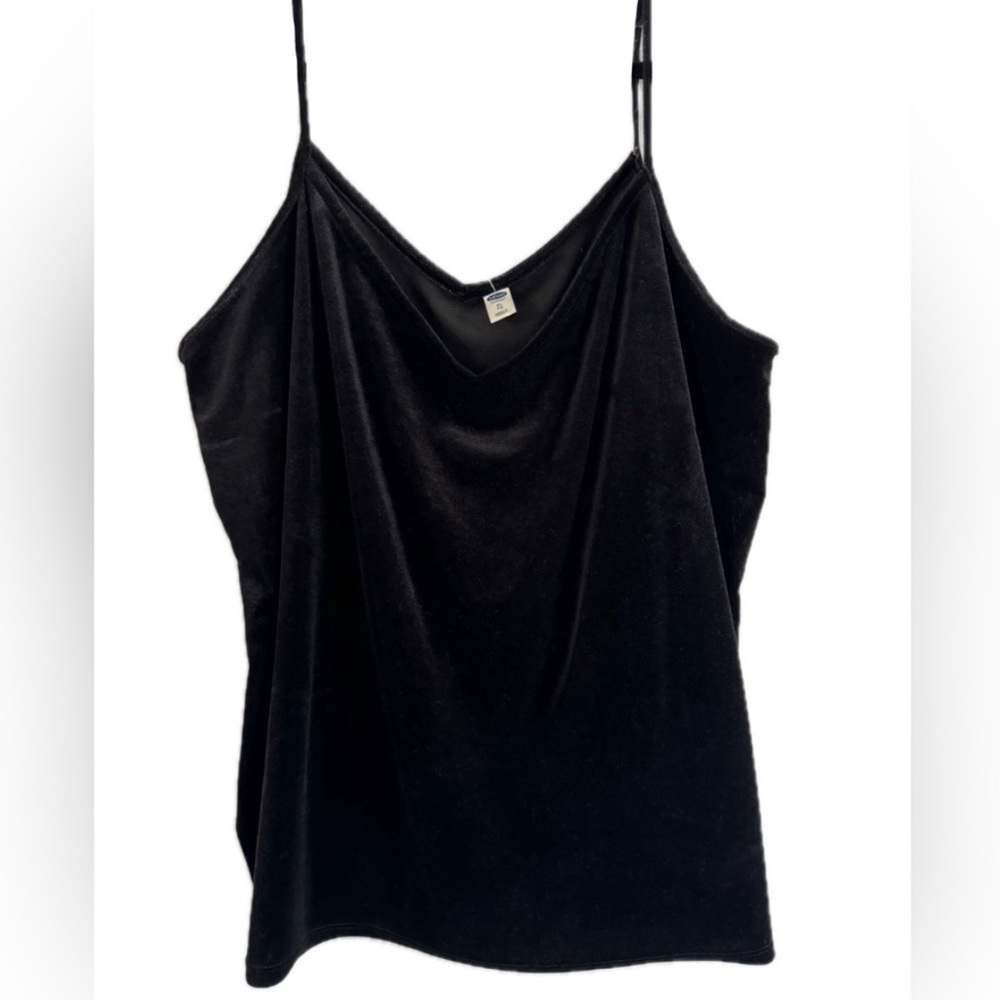 Black Velour Tank Top